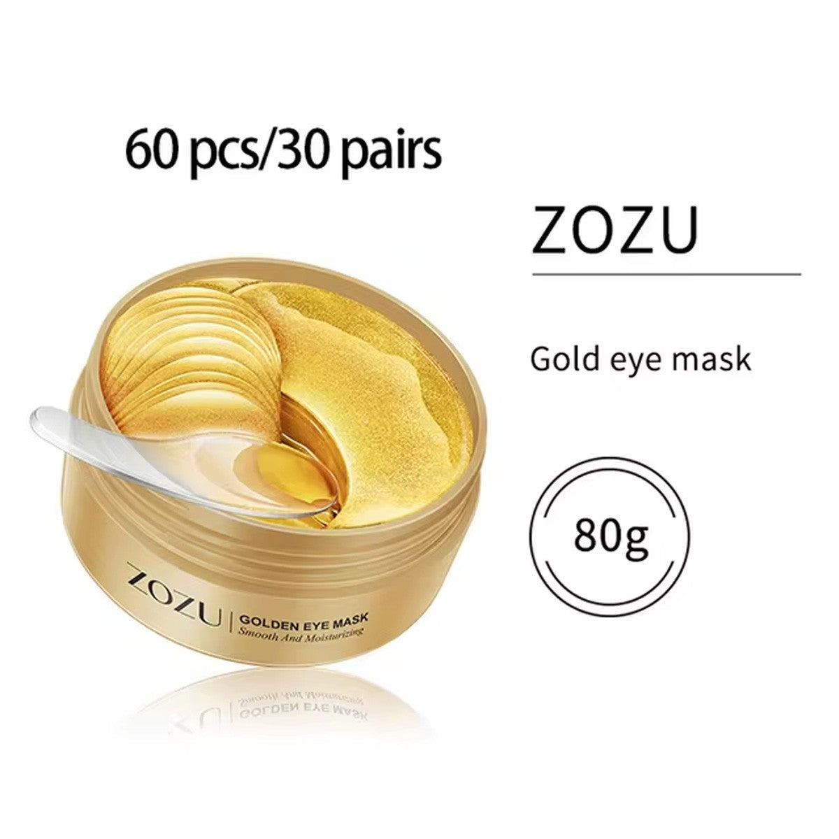 Máscara para Olhos Abacate & Ouro – 120 unid
