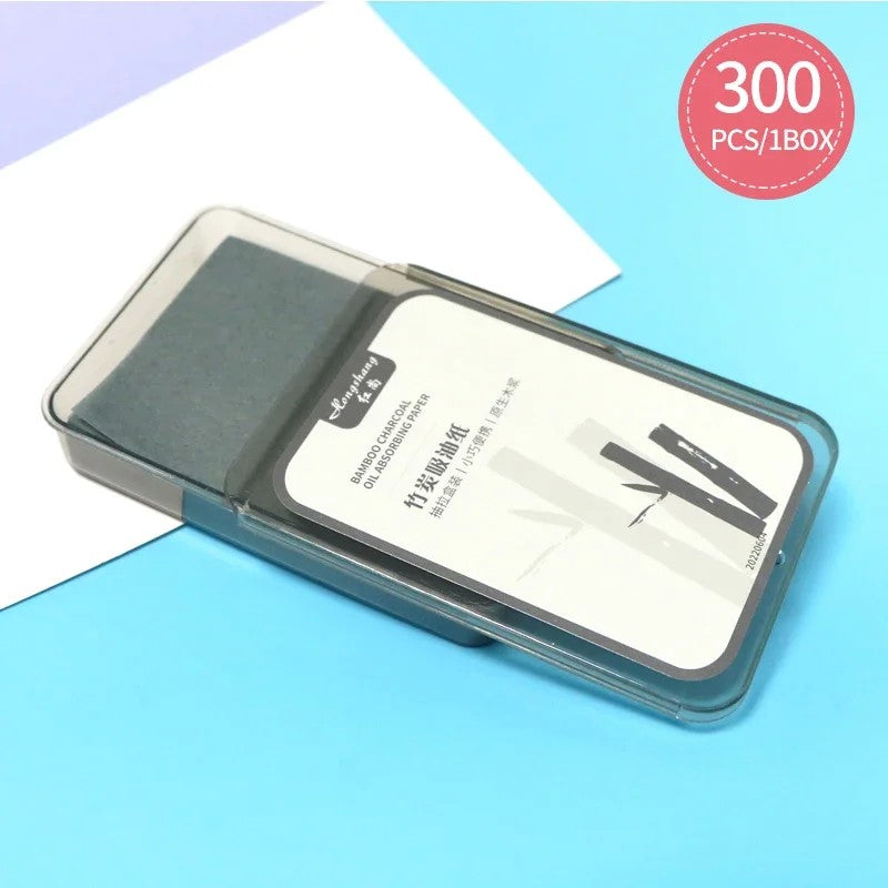 Folhas Absorventes de Óleo Facial — 300 unidades