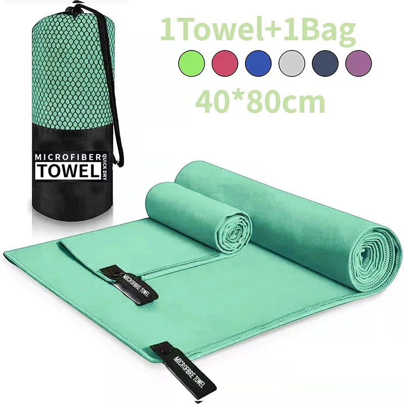 Toalha de Microfibra 40x80cm | Secagem Rápida & Alta Absorção