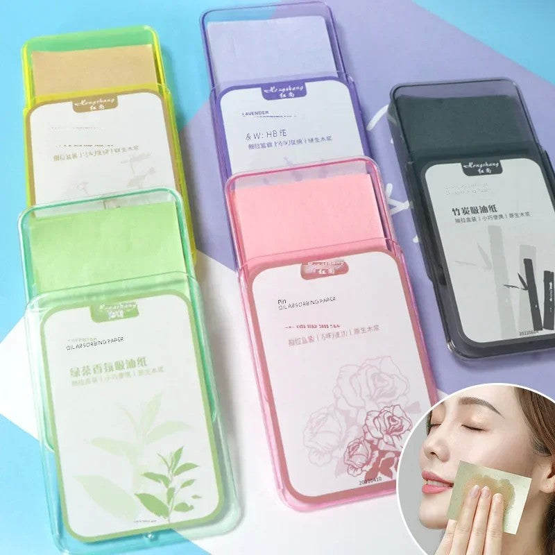 Folhas Absorventes de Óleo Facial — 300 unidades