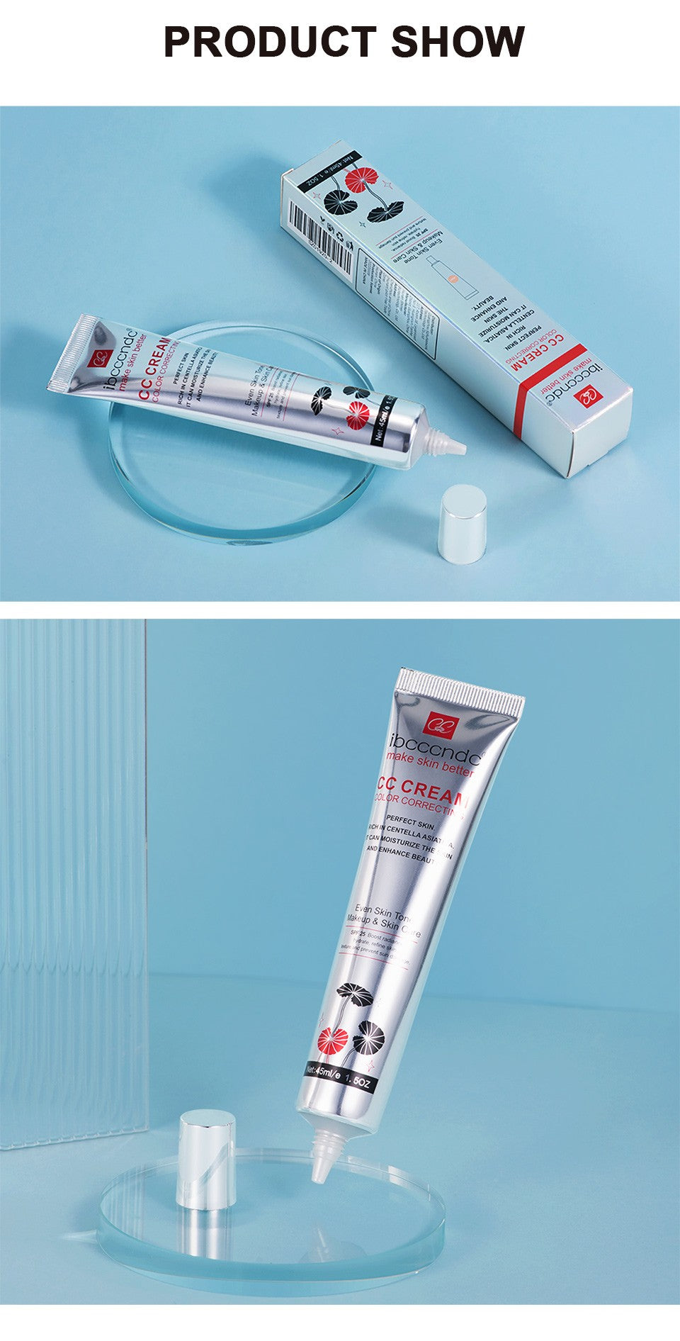 CC Cream com Centella Asiática – Corrige, Hidrata e Regenera a Pele