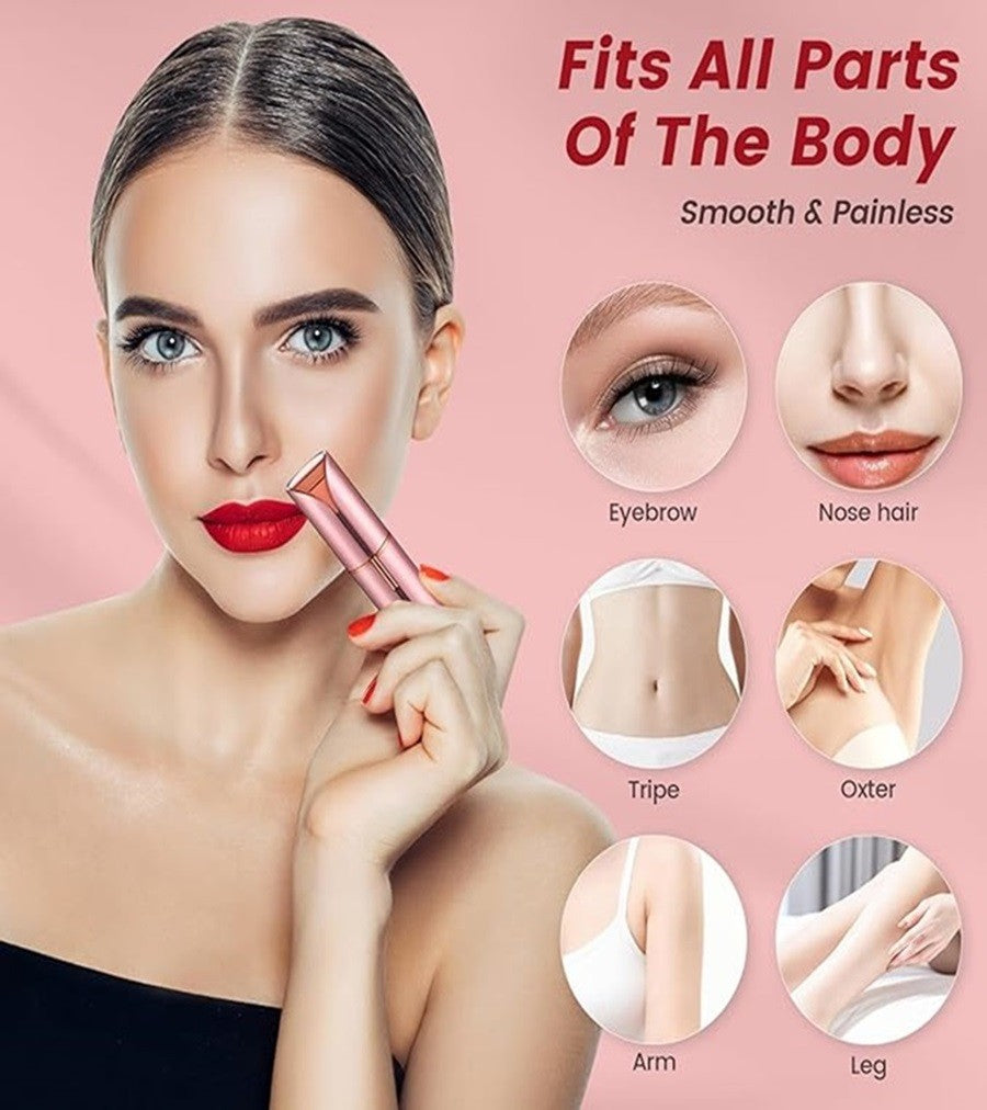 Depilação facial para mulheres, mini removedor de pelos, barbeador elétrico p