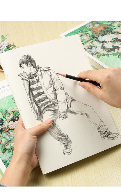 Caderno Artístico Panwenbo - 120 Folhas para sua Imaginação