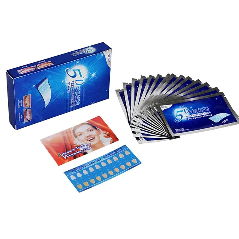 Fitas Clareadoras 5D para os Dentes