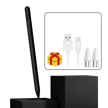 Caneta para Tela Sensível ao Toque com Carregamento Wireless e Sucção Magnética – Compatível com Tablets