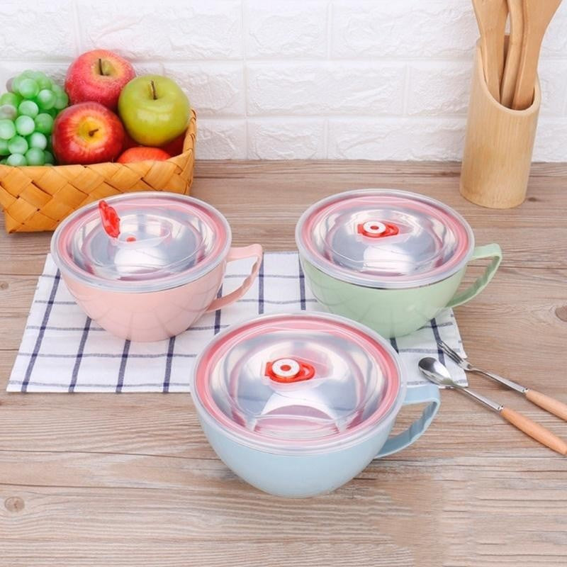 Tigela de Macarrão Inox com Isolamento