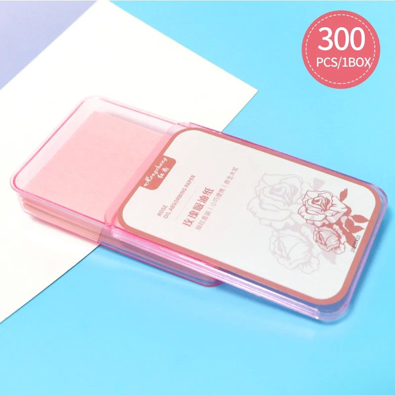 Folhas Absorventes de Óleo Facial — 300 unidades